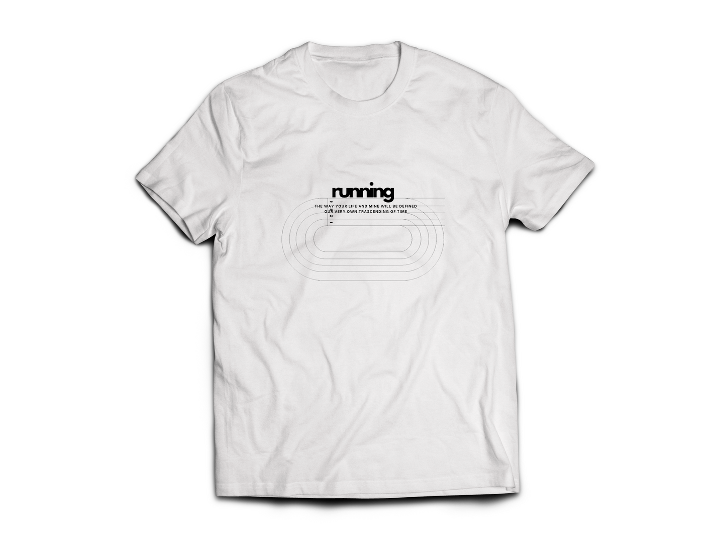 Running White Tee