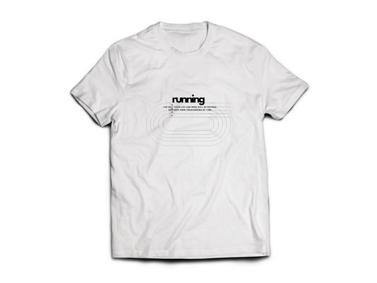 Running White Tee